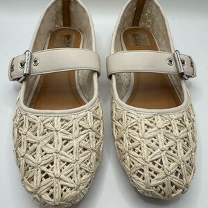 New DV by Dolce Vita Mellie Woven Buckle Mary Jane Clog Flats 8.5